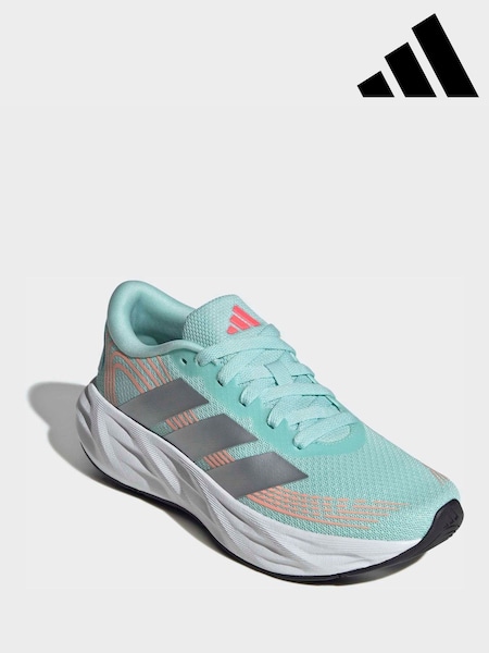 Green - Adidas Galaxy 8 Junior Trainers