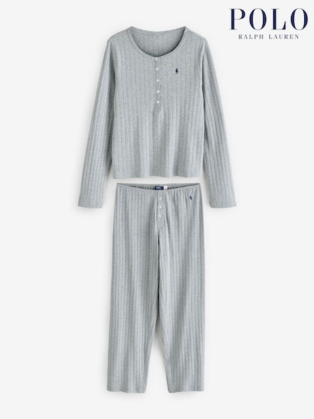 Polo Ralph Lauren Grey Henley/Wide Leg Sleep Set (G71366) | €190