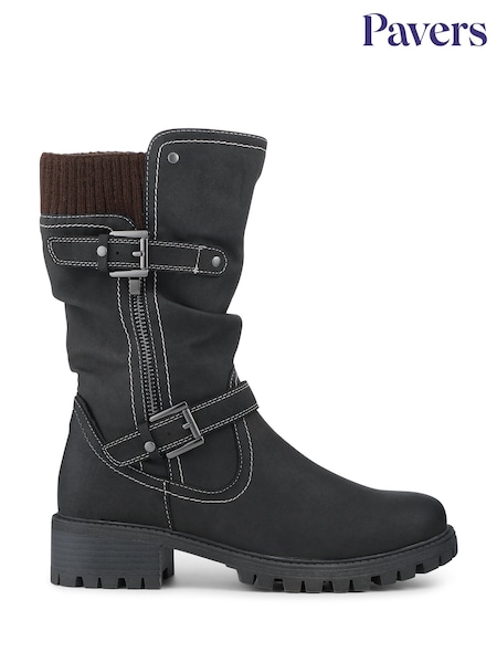 Pavers Black Ladies Long Boots Casual (G71398) | €63