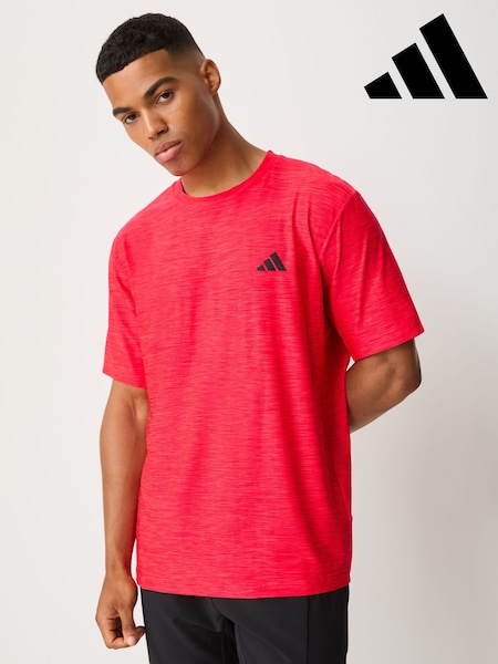 Koralowy - Regular Adidas Workout Essentials Flex T-shirt