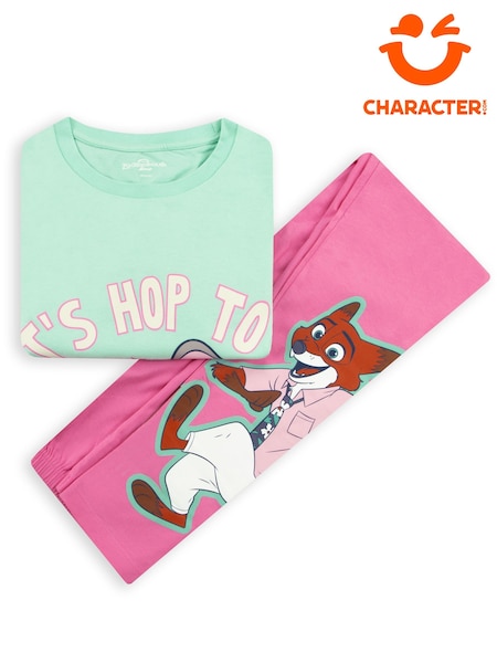 Character Green Disney Zootropolis Pyjamas Judy Hopps And Nick Wilde (G71791) | AED172