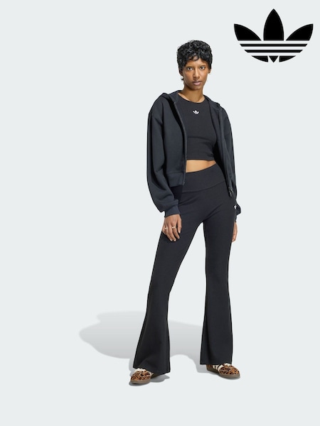 Black - Adidas Originals Essentials Flared Leggings