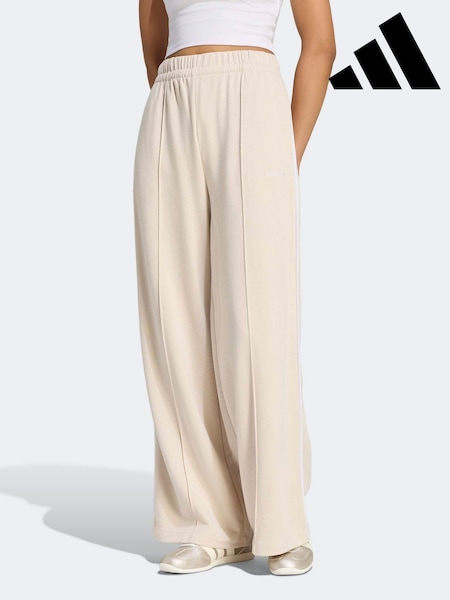 Beige - Adidas Colourpop Wide Leg Joggers