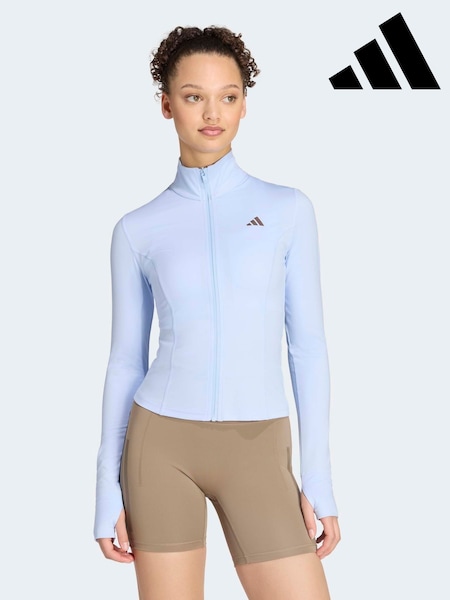 Light Blue - Adidas Studio Full Zip Jacket