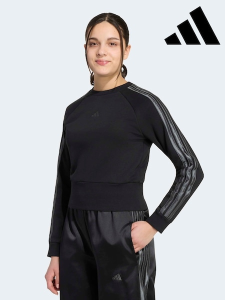 Black - Adidas Satin Sweat Top