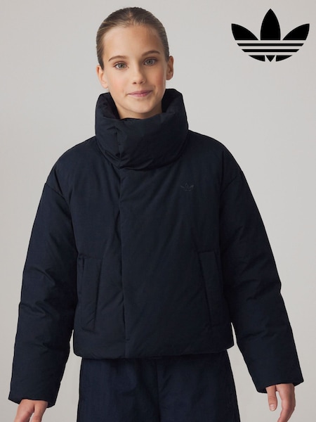 Black - Adidas Originals Funnel Neck Puffer Jacket