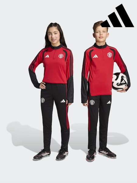 Black - Adidas Kids Manchester United 26/27 Tiro Training Joggers