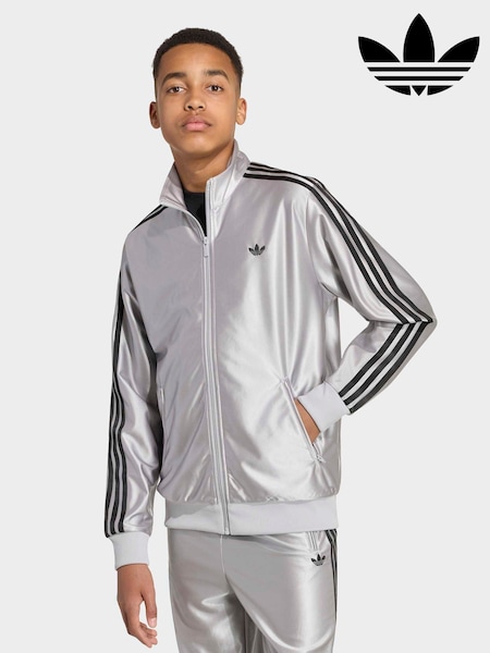 Grau - Adidas Originals Firebird Met Tt Sweat Top