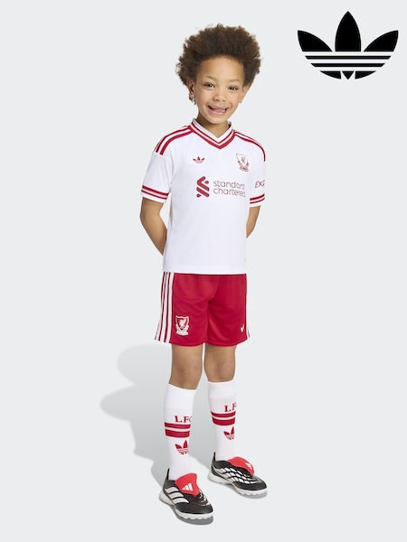 Ақ - Adidas Originals Liverpool Fc Top & Short Set