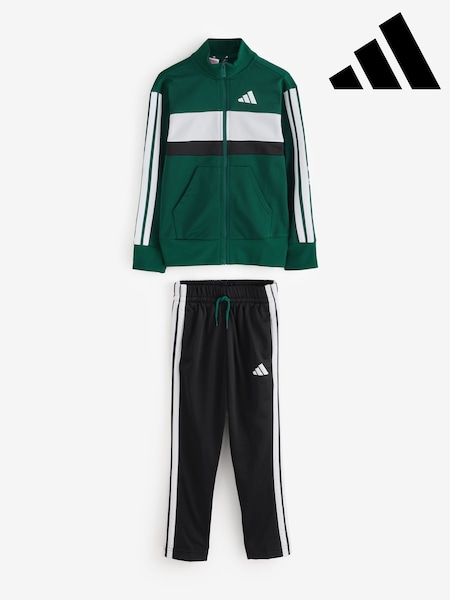 Green - Adidas Essentials Tiberio 3-stripes Tricot Tracksuit
