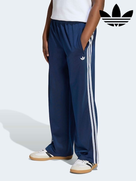 Blue - Adidas Originals Firebird Loose Trousers