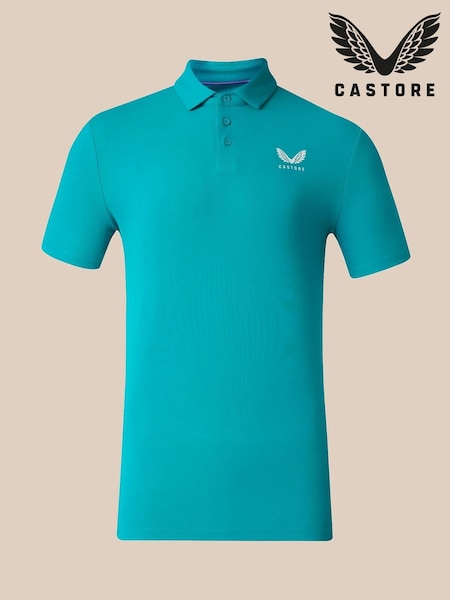 Zilganzaļa - Regular Castore Essential Short Sleeve Golf Polo Shirt