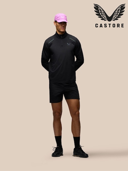 Svart - Regular Castore 5" Aop Running Shorts