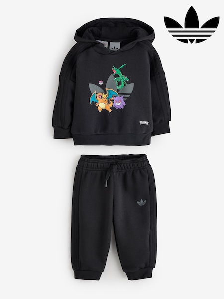 Black - Adidas Originals Pokemon Graphic Tracksuit