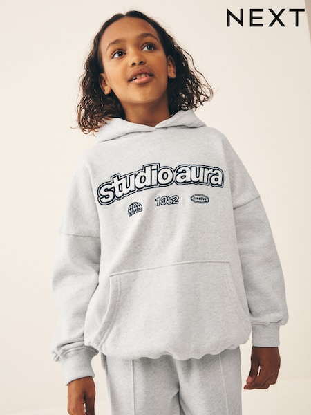 Grey Slogan - Hoodie (3-16yrs)