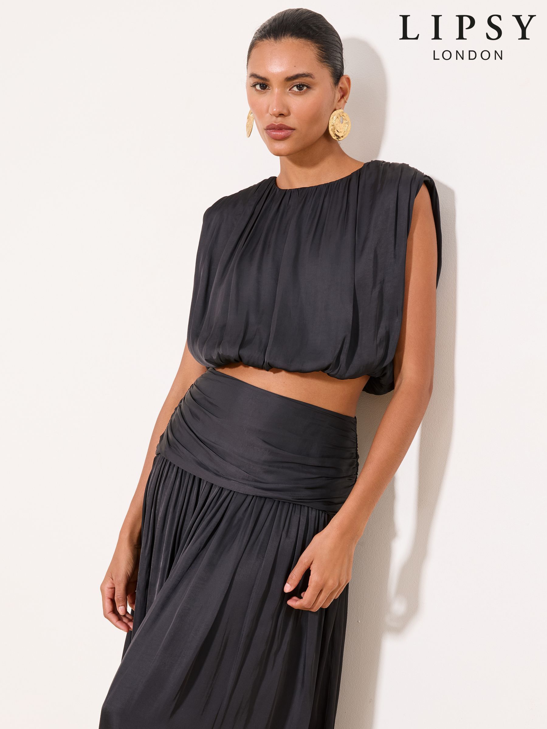 Buy Women's Tops Black Bubblehem Sleeveless Online | Next Romania