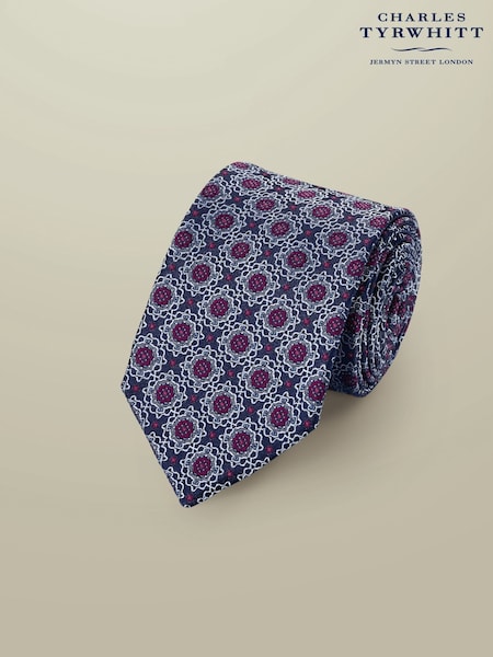 Charles Tyrwhitt Blue Geo Print Tie (G73339) | R$ 495