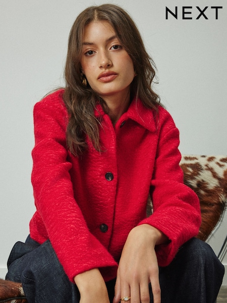 Red - Coatigan Bomber Jacket
