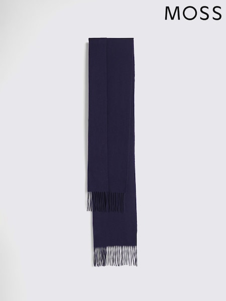 MOSS Blue Cashmere Blend Scarf (G73466) | €59