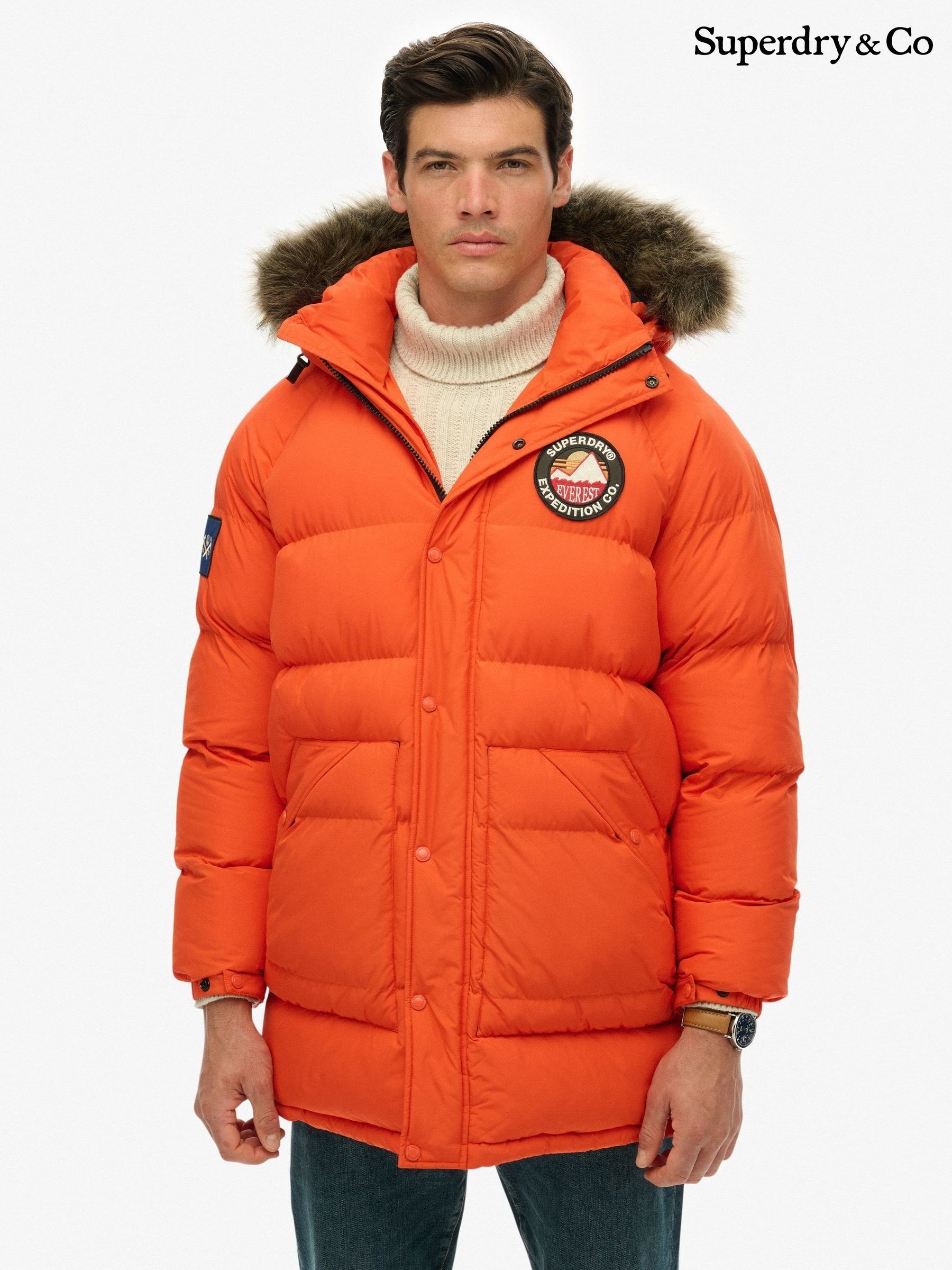 Buy Men's Jackets Orange Parka Casual Online | Next Brazil