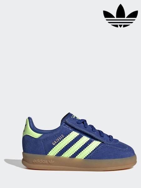 Blue - Adidas Originals Gazelle Indoor Trainers