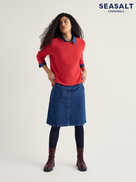 אדום עז - Seasalt Cornwall Makers Jumper (G73929) | ‏302‏₪