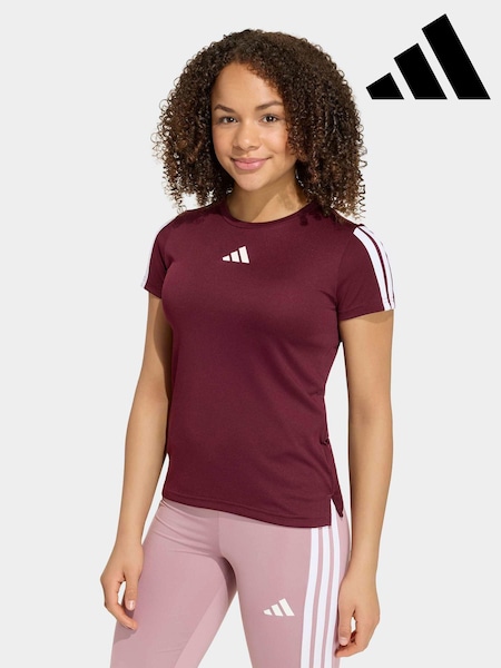 Red - Adidas Training Essentials 3-stripes Kids T-shirt