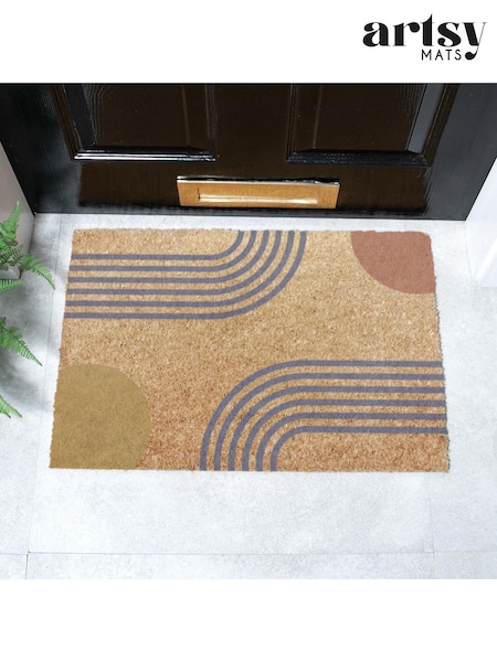 Artsy Mats Brown Colour Abstract Doormat (G74521) | €26.50