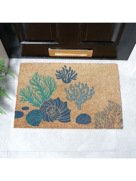 Artsy Mats Brown Coral & Shells Doormat (G74527) | R$ 195