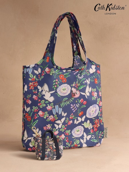 Jūras tauriņu zieds - Cath Kidston Clip On Bag Charm With Foldaway Shopper