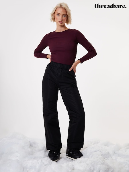 Threadbare Black Padded Ski Trousers (G74698) | €100