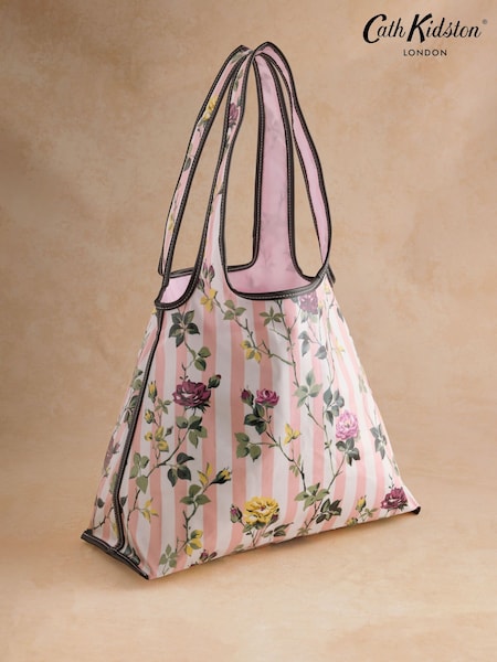 Pink Stripe Climbing Rose - Cath Kidston Marylebone Shopper Bag