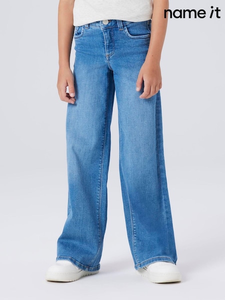 Tummansininen - Name It Wide Leg Jeans (G74822) | €36