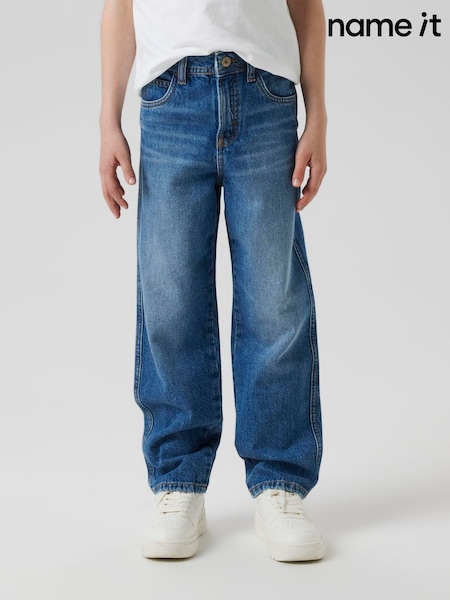 Albastru închis - Name It Loose Fit Jeans (G74823) | 179 LEI