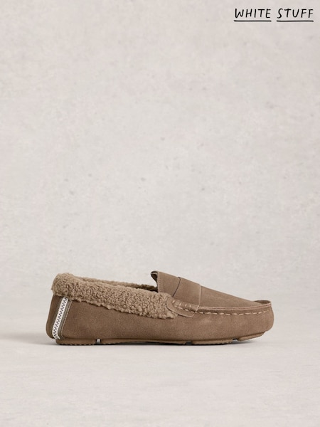 White Stuff Natural Moccasin Slippers (G74878) | €69