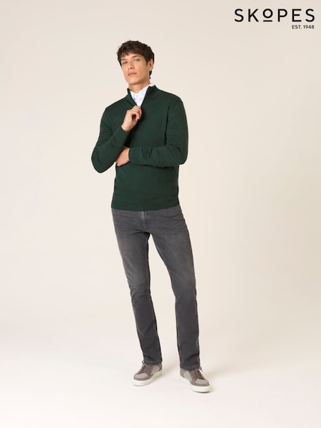Skopes Green Miles Merino Blend Quarter Zip Sweater (G74891) | €79.50