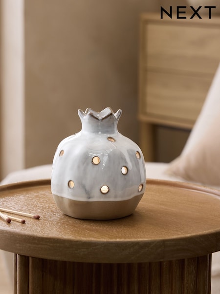 Pomegranate Shape Ceramic Tea Light Holder
