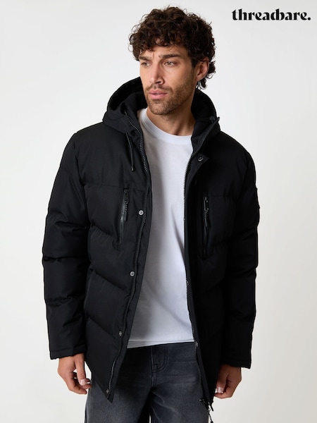 Threadbare Longline Puffer Jacket (G75327) | R$ 815