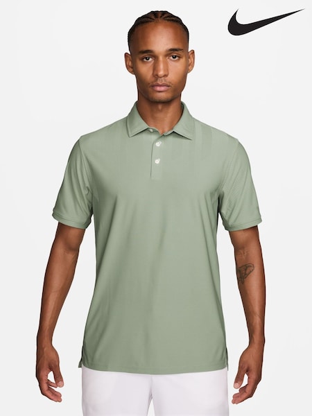 Green - Regular Nike Dri-fit Tailored Performance Golf Polo Shirt