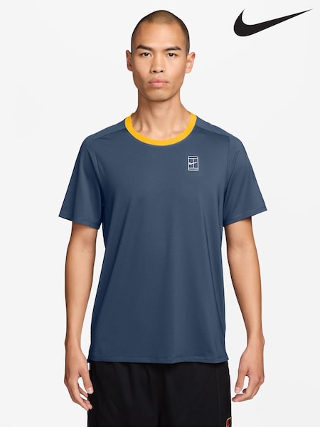 Blue - Regular Nike Court Advantage Dri-fit Tennis Top
