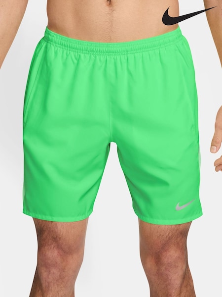 Illusion Green - Regular Nike Miler Dri-fit 7 Inch Brief Lined Running Shorts