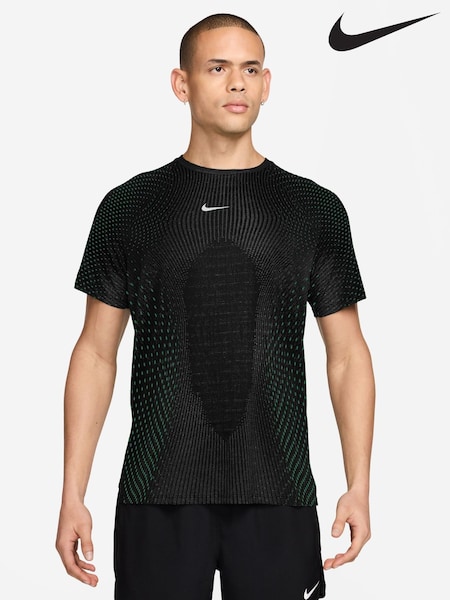 Қара - Regular Nike Stride Aero-fit Short-sleeve Running Top