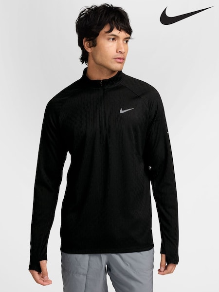 Black - Regular Nike Stride Aero-fit Half Zip Running Top