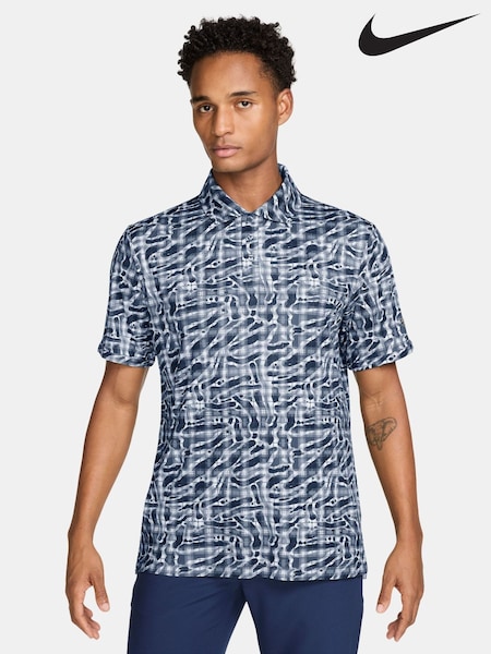 Blue - Regular Nike Par Dri-fit Golf Polo Shirt