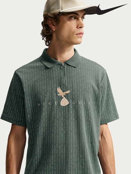 Green - Regular Nike Fairway Fresh Dri-fit Golf Polo Shirt