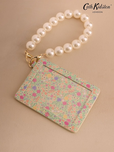 Зеленый с цветочным принтом Darling - Cath Kidston кредитница с ремешком на запястье