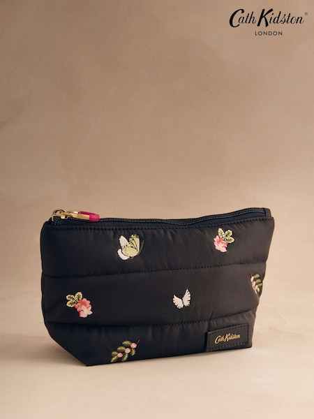 Black Butterfly Bloom - Cath Kidston Padded Pouch