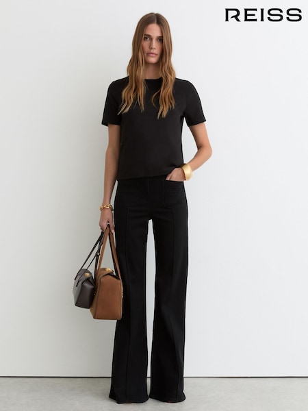 Reiss Black Josie T-Shirt (G76533) | SGD 110