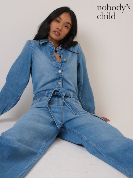 Nobodys Child Blue Denim Jumpsuit (G76690) | $222
