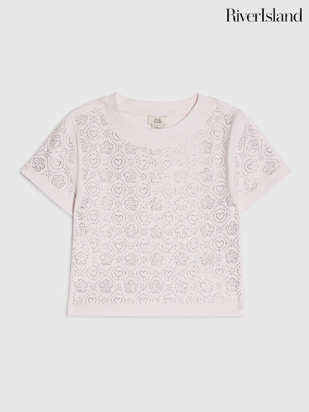 River Island Pink RI Hotfix Baby T-Shirt (G76708) | $27